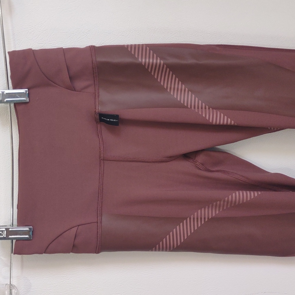 Athleta Allison Felix XXS  Reveal Tight Precision High Waisted Mauve Leggings - Picture 3 of 11